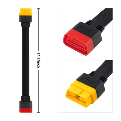 1pc 16pin obd2 extension cable - 16pin,